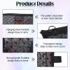 4 PCS Heart Printed Mesh Purse Organizer Pouches, Portable Travel Mesh Makeup Bag Set Zipper Cosmetic Bags Small Toiletry Bag with Zipper Black Makeup Purse Bags for Home Offices Travel Accessories view 4
