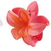 Flower Hair Claw Clips - Hawaiian for Women | Plumeria for Thin | Strong Hold jaw clip | Claw Clips for Girls| Preppy Flower Hair Clip (White) view 1
