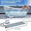 Bubble Bath Machine: Portable Bath Spa Massage Mat with Anti-Slip Mat, Electric Air Pump, Inflatable Pillow, and Remote Control - Large Size for Home Use view 3