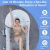 Bubble Bath Machine: Portable Bath Spa Massage Mat with Anti-Slip Mat, Electric Air Pump, Inflatable Pillow, and Remote Control - Large Size for Home Use view 4