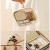 3Pcs Travel Clear Makeup Bag Set for Women, Transparent Toiletry Bag with Zipper Portable Makeup Pouch Organizer Waterproof Small Cosmetic Bag Compact Car Bag Organizer Car Accessories (White Set) view 3