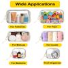 3Pcs Travel Clear Makeup Bag Set for Women, Transparent Toiletry Bag with Zipper Portable Makeup Pouch Organizer Waterproof Small Cosmetic Bag Compact Car Bag Organizer Car Accessories (White Set) view 4