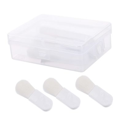 Beaupretty 3pcs Mini Blush Brush with Non Slip Handle Soft Fluffy Makeup Beauty Brushes for Women and Portable Compact Cosmetic Tools with Storage Box for Natural Cheek Random Color