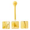 ASAKKURA Long Handle Plastic Bath Brush with Soft Dense Bristles for Body Cleansing and Massage Cute Yellow Design Shower Scrubber for Effortless Bathing and Easy Wall Storage view 2