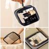 3Pcs Travel Clear Makeup Bag Set for Women, Transparent Toiletry Bag with Zipper Portable Makeup Pouch Organizer Waterproof Small Cosmetic Bag Compact Car Bag Organizer Car Accessories (Black Set) view 3