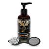 Derm Dude Total Foot Repair Bundle | 4-in-1 Foot Scrubber Tool & Coconut Rush Scent Holy Foot Cream, 4oz | Callus Remover, Heel Repair, Moisturizer for Dry Cracked Feet | Includes Metal File, Pumice, view 1