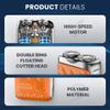 Portable Rotary Dual Ring Electric Shaver, 2025 Premium One-Button Long Lasting Mini Rotary Dual Ring Electric Razor for Men, Compact USB Rechargeable Shaver for HomeTravel (White) view 3