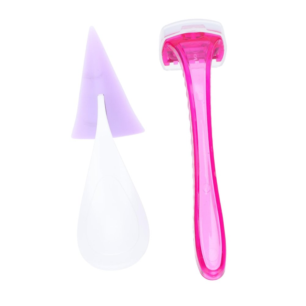 BUTIFULSIC Body Hair Razor for Women Mini Silicone Shaver Tool with Flexible and Skin Friendly Private Area Hair Remover Gentle and Precise Random Color