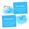 Baluue 2pcs Foaming Loofah Sponge Bath Scrubbers with Adorable Unicorn Design Soft Exfoliating Shower Accessories for Gentle Body Cleaning and Healthy Skin Care view 4