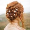 18Pcs Pearl Hair Pins Wedding Hair Accessories Different Size Hairs Clips U Shaped Pearl Bobby Pins for Brides Bridesmaids Women, Gold view 4