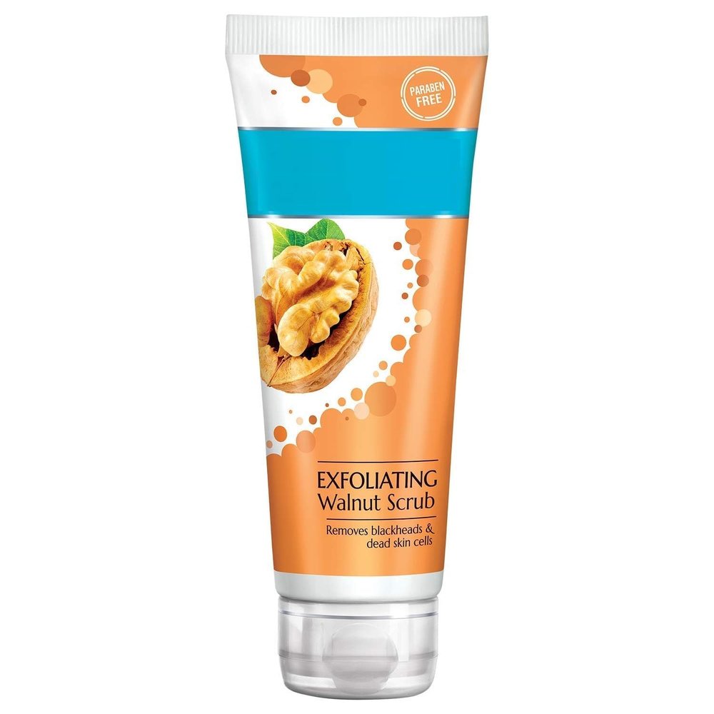 Naturals Exfoliating Walnut Scrub, 200gm, Tube,Suitable for all skin types,exfoliate dead skin and skin impurities,scrub for blackheads.