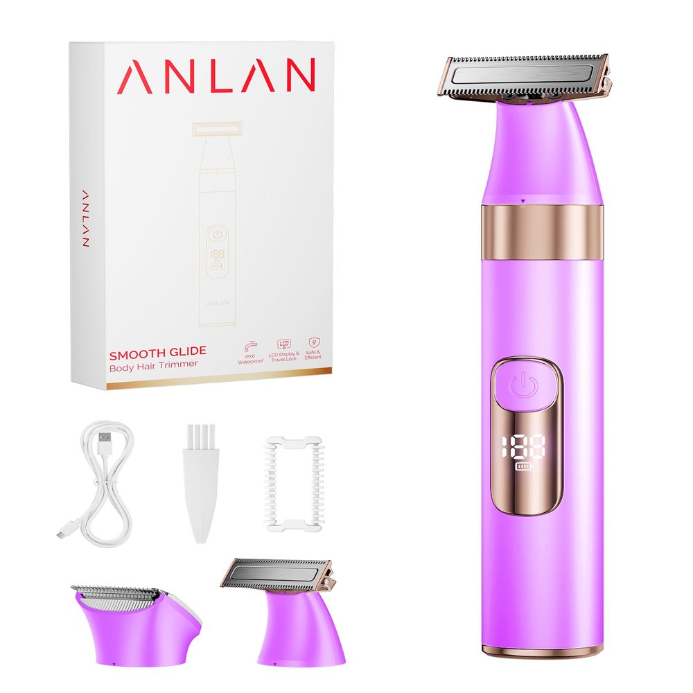 ANLAN Bikini Trimmer for Women (Purple)