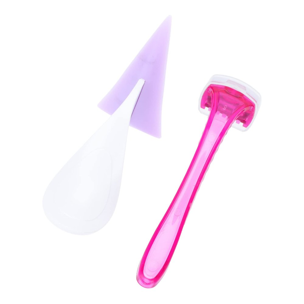 CALLARON Womens Body Hair Razor Durable Lightweight Silicone Shaper for Privates Sharp Sturdy Edges for Smooth Shave Practical Tool Design Random Color