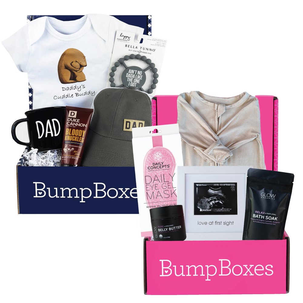 Bump Boxes Gift Bundle for Expecting Parents  2nd Trimester Mom & First-Time Dad Gift Set