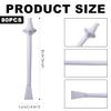 80 Pcs Nose Waxing Sticks - Hair Wax Applicator Sticks with Disposable Spatulas for Men Women, Nose Wax Kit Accessories for Nostril Cleaning, Ear Face Hair Removal, Painless view 2