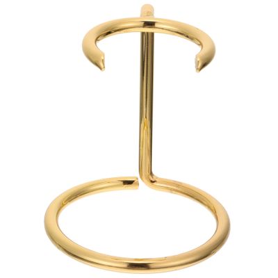 ETHZZLE Metal Shaving Brush and Razor Stand Holder Gold Barber Shaving Brush Rack for Neat Storage Convenient Daily Shave Organizer Easy and Safe