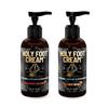 Derm Dude Holy Foot Cream, 4oz (2-Pack) | Strawberry Lollipop & Coconut Rush Scents | Moisturizing Foot Lotion with DeoPlex for Freshness & Arrowroot for Hydration view 1