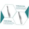 Baluue Stainless Steel Nose Hair Trimmer Round Head Nasal Hair Clip Durable Personal Grooming Tool for Men Home and Salon Use Safe and Practical view 4
