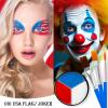 Red White and Blue Face Body Paint, Patriotic 4th/Fourth of July USA Themed Accessories for Women, Baseball Softball Eye-Black Sport, Halloween Face Make-up Kit for American Flag Clown Joker Costume view 3