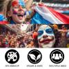 Red White and Blue Face Body Paint, Patriotic 4th/Fourth of July USA Themed Accessories for Women, Baseball Softball Eye-Black Sport, Halloween Face Make-up Kit for American Flag Clown Joker Costume view 4