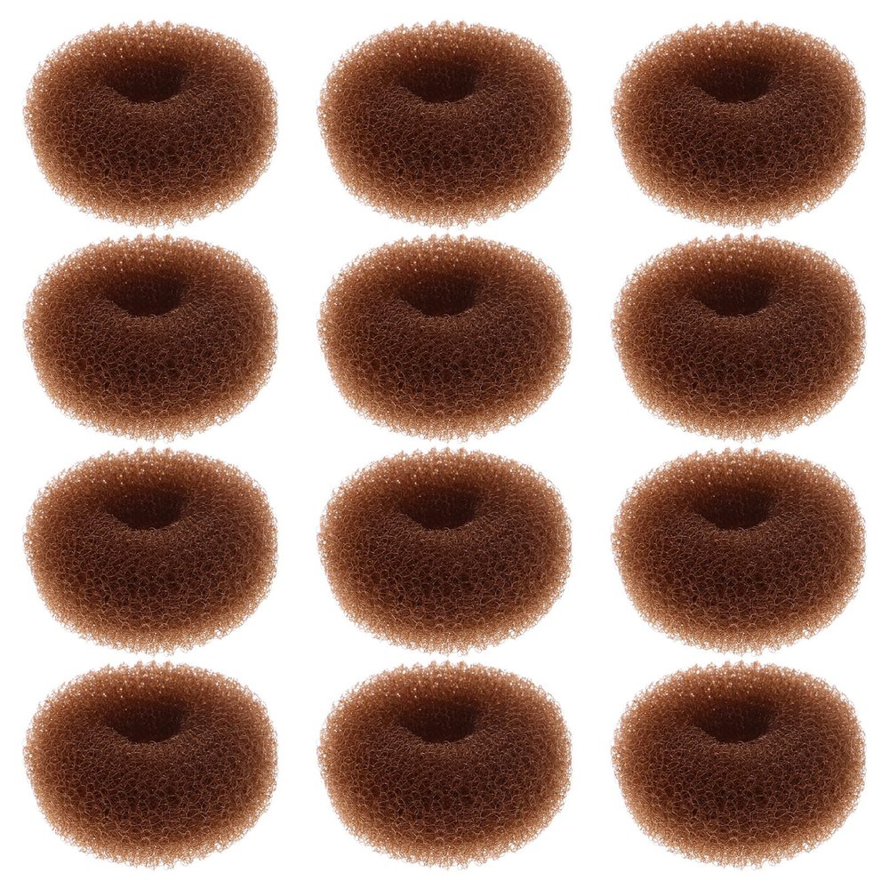 Didiseaon 12pcs Hair Bun Maker Small Donut Hair Bun Shaper for Girls Ballet School and Daily Styling Accessories for Toddlers Ballet Bridal Accessories