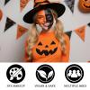 Black Red Orange Face & Body Paint - Blendable Facepaint Foundation with Sponge & Brush for Skin, Professional Halloween Face Make-up Kit for Scarecrow Tiger Devil Pumpkin Fox Lion Costume view 4