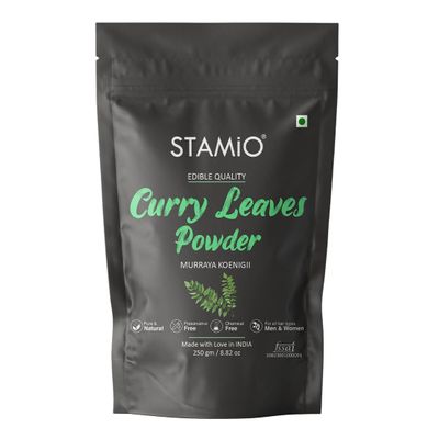 Curry Leaves Powder 250 gm | Sun Dried Kadi Patta Leaf | Karuvepillai | Karibevu | In Pouch 8.82 oz