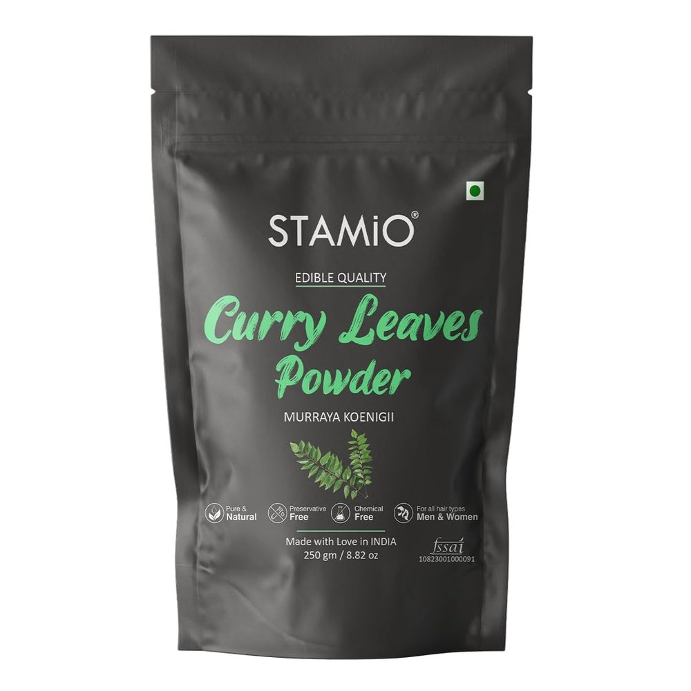 Curry Leaves Powder 250 gm | Sun Dried Kadi Patta Leaf | Karuvepillai | Karibevu | In Pouch 8.82 oz