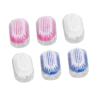 ETHZZLE 6pcs Double Sided Natural Pumice Foot Scraper Pedicure Brush for Dead Skin Removal and Smooth Feet Eco Friendly for Exfoliation and Callus Treatment Random Color