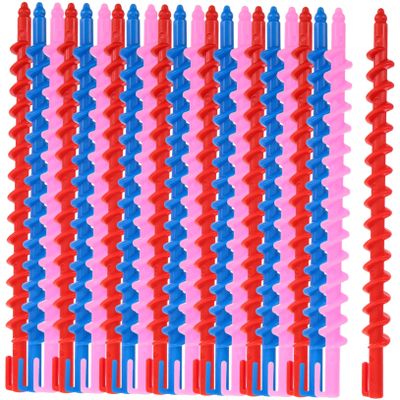 Beavorty 20PCS Spiral Perm Rods for Hair Flexible No Heat Curlers DIY Hair Styling Tools Durable Lightweight Salon Use Random Color