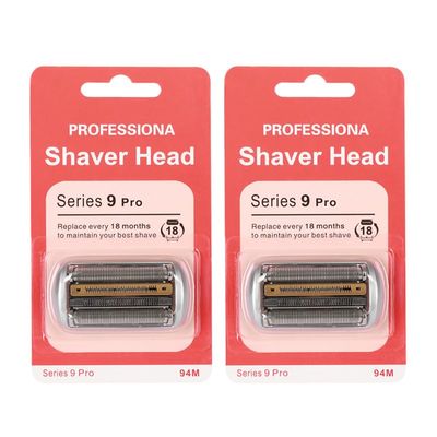 94M Series 9 Pro Replacement Head Compatible with Electric Shaver, S9 pro Wet and Dry Replacement Head Compatible with Series 9 Foil and Cutter, 94M Fit 9475cc 9365CC 9420s (2 Count)