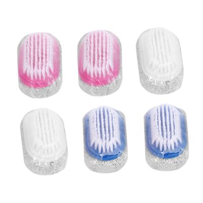 BIUDECO 6pcs Double Sided Pumice Stone Foot Callus Scrubber Natural Exfoliation Pedicure Tool for Dead Skin Removal Portable Foot Care Random Color