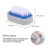 BIUDECO 6pcs Double Sided Pumice Stone Foot Callus Scrubber Natural Exfoliation Pedicure Tool for Dead Skin Removal Portable Foot Care Random Color view 2