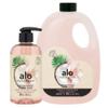 ALO FRUITS & PASSION Pink Coconut Hand Soap Set, 8.4 fl oz Bottle and 33.8 fl oz Refill, Made in Canada view 1