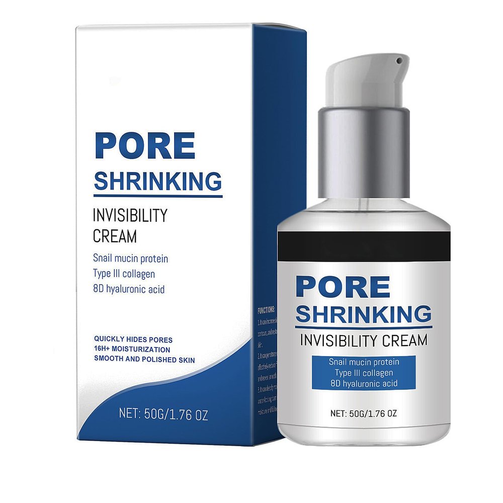 Pore Invisible Cream, Pore Minimizer for Face Shrinking Invisibility,Conceals Pores Cream Hydrates & Smooths Pores Reducer for Face, Radiant Lightens Fine Lines, Nourishing Soothing Base