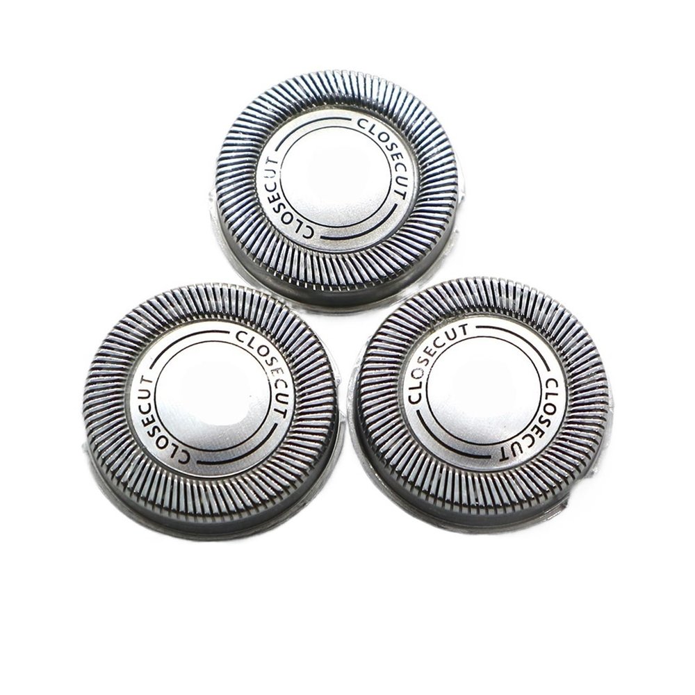 3pcs Razor Blade Replacement Head,Compatible for Philips, HQ56 HQ55 HQ4+ HQ3 Reflex Plus HQ6843 HQ300 HQ64 HQ916 CloseCut Shaver Heads