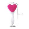 Beatifufu Silicone Face Cleaning Brush Heart Shape Manual Facial Cleansing Brush for Women Soft Silicone Face Washing Tool Deep Cleansing Exfoliator Skin Care view 2