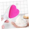 Beatifufu Silicone Face Cleaning Brush Heart Shape Manual Facial Cleansing Brush for Women Soft Silicone Face Washing Tool Deep Cleansing Exfoliator Skin Care view 4