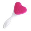 Baluue Silicone Face Washing Brush for Women Heart Shaped Manual Facial Cleansing Tool Soft Silicone Exfoliator Scrubber for Deep Skin Cleaning and Blackhead Removal Suitable for Skin view 1