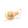 Beatifufu Wooden Handle Face Scrubber Exfoliator for Women Manual Facial Cleansing Brush with Soft Bristles Deep Pore Cleansing Tool for Removing Dirt Oil and Blackheads Comfortable Grip for view 2
