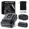 Electric Razor for Men - Foil Shaver for Smooth Shaving, Extra 1 Shaving Head Gift,3 Floating Blade, Supports Wireless and Wired, Mens Razors for Shaving,IPX 7 WaterproofLED Display,Travel Shaver view 1