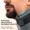 Electric Razor for Men - Foil Shaver for Smooth Shaving, Extra 1 Shaving Head Gift,3 Floating Blade, Supports Wireless and Wired, Mens Razors for Shaving,IPX 7 WaterproofLED Display,Travel Shaver view 3