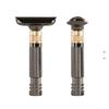 Black Chrome Adjustable Shaving Razor | Premium Shaving by BOSS BERRY Black chrome and matte gold view 3