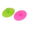 DECHOUS 2pcs Silicone Facial Scrubber Pads for Women Small Grass Green Rose Red Non Slip Handheld Face Massager Brush Mild Exfoliating Cleaning Pad for All Skin Types Including Boy Girl view 1