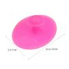 DECHOUS 2pcs Silicone Facial Scrubber Pads for Women Small Grass Green Rose Red Non Slip Handheld Face Massager Brush Mild Exfoliating Cleaning Pad for All Skin Types Including Boy Girl view 2
