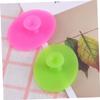DECHOUS 2pcs Silicone Facial Scrubber Pads for Women Small Grass Green Rose Red Non Slip Handheld Face Massager Brush Mild Exfoliating Cleaning Pad for All Skin Types Including Boy Girl view 3