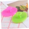 Beavorty 2pcs Silicone Face Brush Small Non Slip Handheld Facial Cleansing Pads for Women and Boy Girl Gentle Exfoliating Massager in Grass Green Rose Red view 2