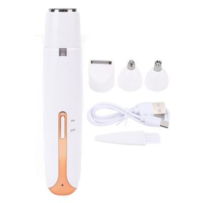 YUYTE Electric Women Hair Trimmer Rechargeable Eyebrow Underarm Body Hair Remover with Ceramic Trimming Head for Smooth Painless Hair Removal