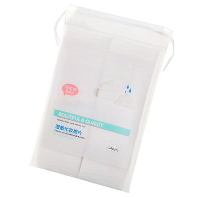Beavorty 240 Pcs Stretchable Non Woven Cotton Makeup Pads Disposable Facial Puff for Women Elastic Wet Application Remover Pads for Toner Skincare and Makeup Removal