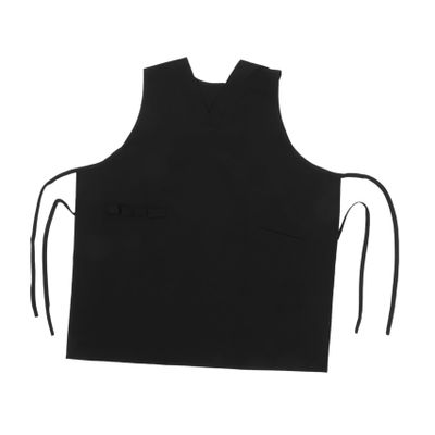 ABOOFAN Sleeveless V Neck Barber Apron with Mesh Back for Salon Hairdresser Protective Workwear with Front Pockets Lightweight Grooming Vest for Hair Stylists and Barbers